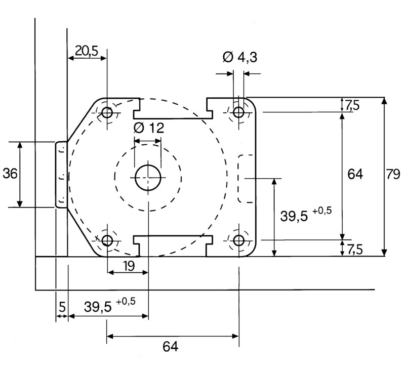 Stelpoten tbv keukenkasten - diameter 35mm - hoogte 45mm